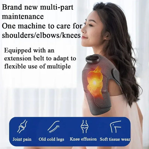 Heated Knee Massager (Shoulder Brace Adjustable)